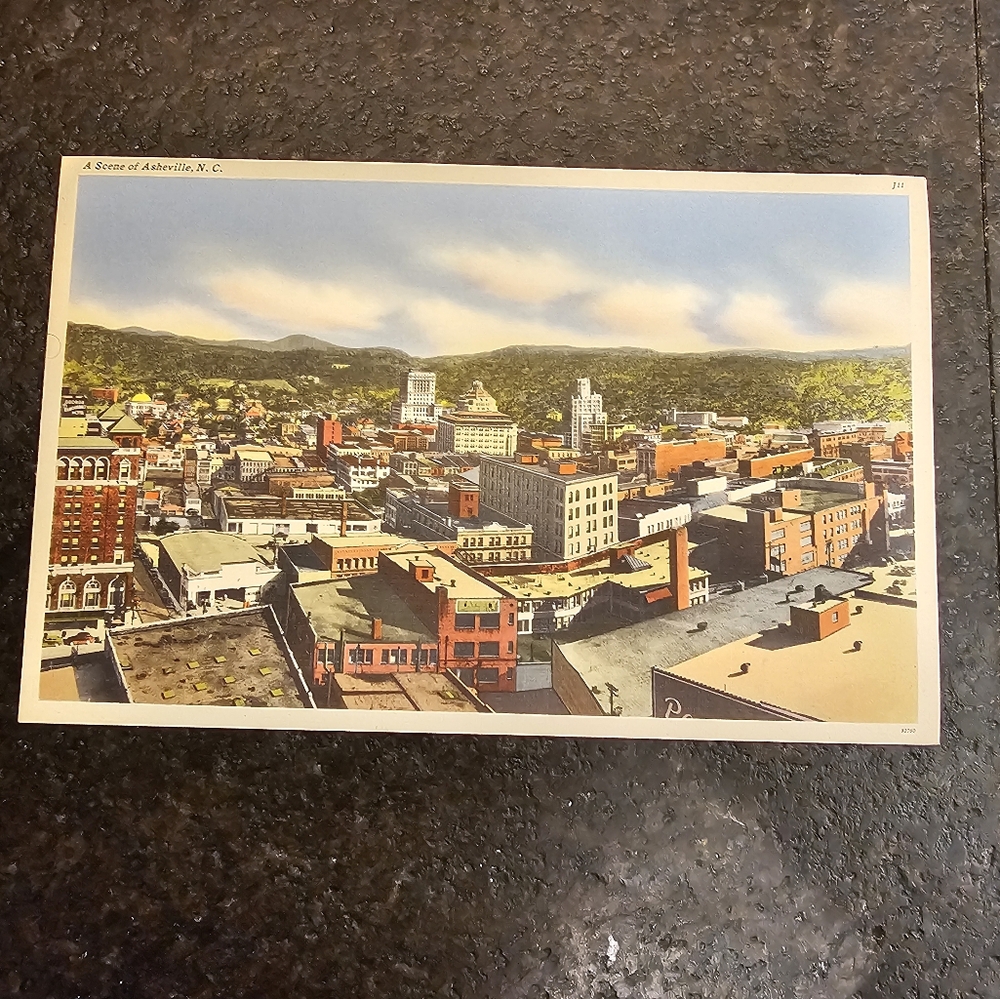 Vintage postcard a scene from asheville north carolina